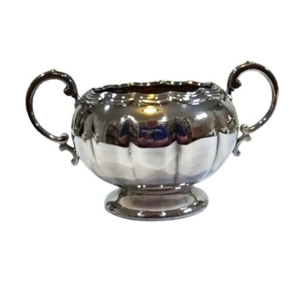 Vintage Birks Primrose Plate 4-Piece Service Coffee Pot Tea Pot Creamer & Sugar - Picture 13 of 14